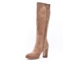 Faux suede boot