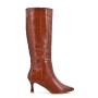 Faux leather boot