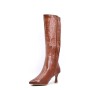 Faux leather boot