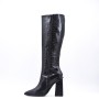 Faux leather boot