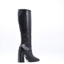 Faux leather boot