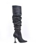 Boot in mixed materials for fall and winter