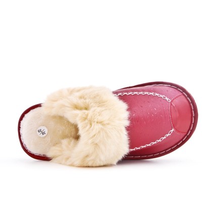 Women's fur-lined slipper