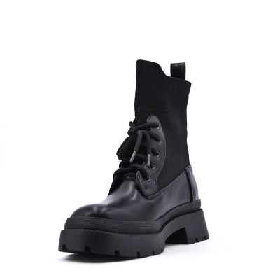 Children's ankle boot in mixed materials