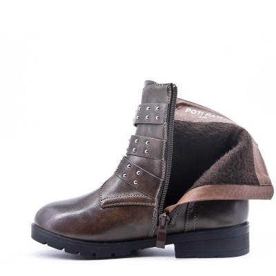 Children's faux leather ankle boot