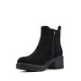 Mixed material ankle boot