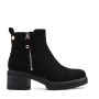 Mixed material ankle boot