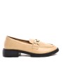 Faux leather derby for women