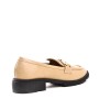 Faux leather derby for women