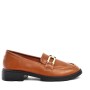 Faux leather derby for women