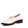 Faux leather derby for women