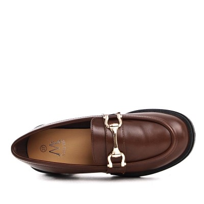 Derby en simili Cuir pour femme