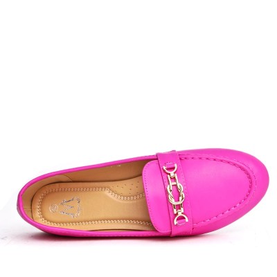 Large sizes-Faux leather derby for women