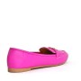 Large sizes-Faux leather derby for women