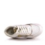 Mixed material lace sneaker for women