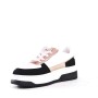 Mixed material lace sneaker for women