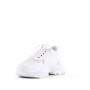 Mixed material lace sneaker for women