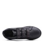 Faux leather tennis shoes with velcro