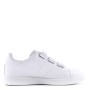 Faux leather tennis shoes with velcro