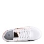 Mixed material lace sneaker for women