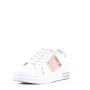 Mixed material lace sneaker for women