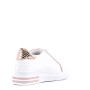 Mixed material lace sneaker for women