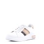 Mixed material lace sneaker for women