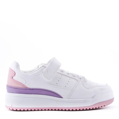 Faux leather sneakers for women