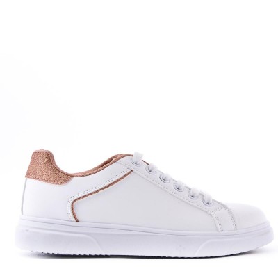 Faux leather sneakers for women