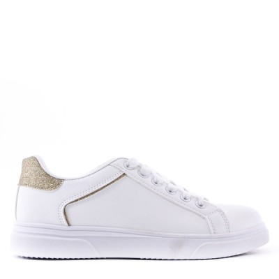 Faux leather sneakers for women