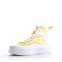 Mixed material lace sneaker for women