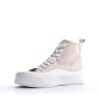 Mixed material lace sneaker for women