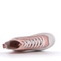 Mixed material lace sneaker for women