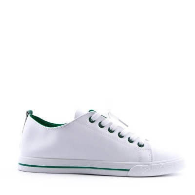 Faux leather sneakers for women