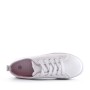 Mixed material lace sneaker for women