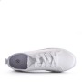 Mixed material lace sneaker for women