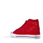 Mixed material lace sneaker for women