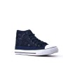 Mixed material lace sneaker for women