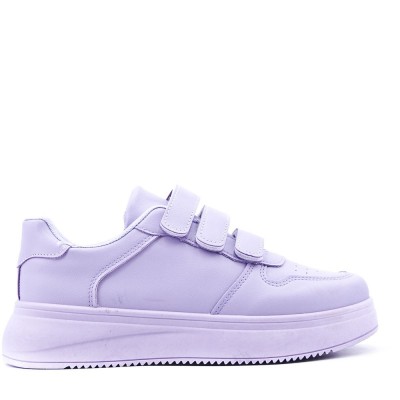 Faux leather sneakers for women