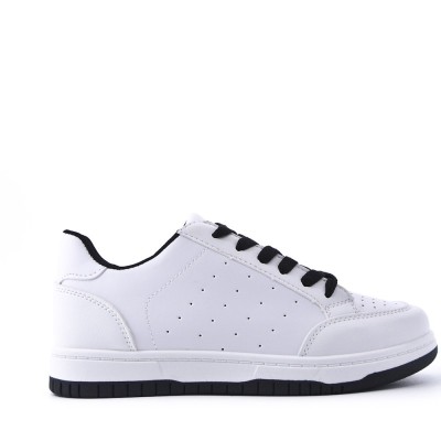 Faux leather sneakers for women