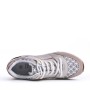 Mixed material lace sneaker for women