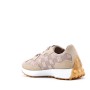 Mixed material lace sneaker for women