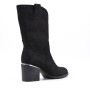 Faux suede ankle boot