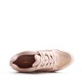 Mixed material lace sneaker for women