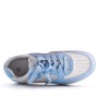 Faux leather lace-up sneaker for women