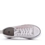 Mixed material lace sneaker for women