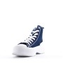 Mixed material lace sneaker for women