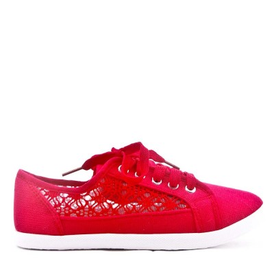 Textile lace sneaker for women