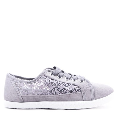 Textile lace sneaker for women