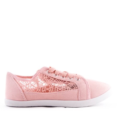 Textile lace sneaker for women